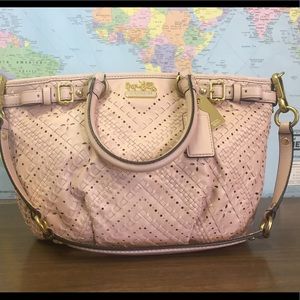 Coach pink leather handbag, NEW